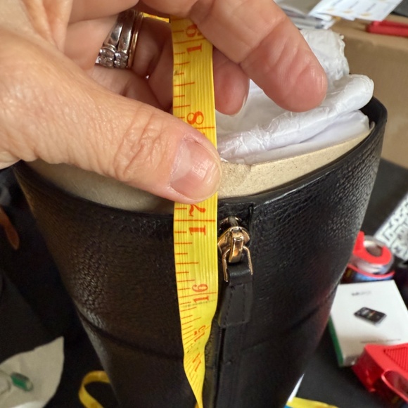 Tory Burch Jolie Riding Boots, EUC, black leather, size 9 - Picture 16 of 16